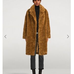 Stand Studio faux fur oversized coat